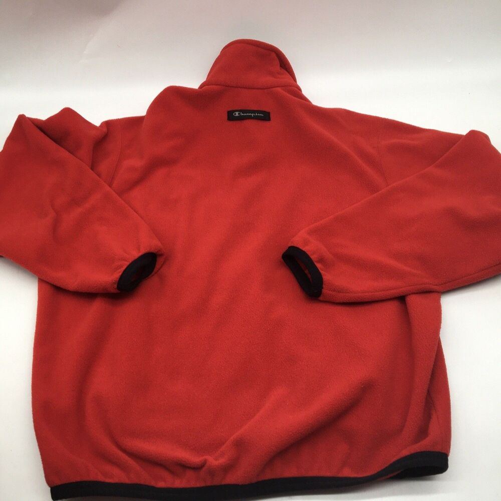 Georgia Bulldogs Champion Fleece Quarter Zip Mens Medium Red Pullover Logo UGA - Picture 7 of 9